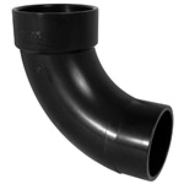 ABS 90-Degree Long Turn Street Ell - Spigot x Hub - 2" - Fittings N' Valves