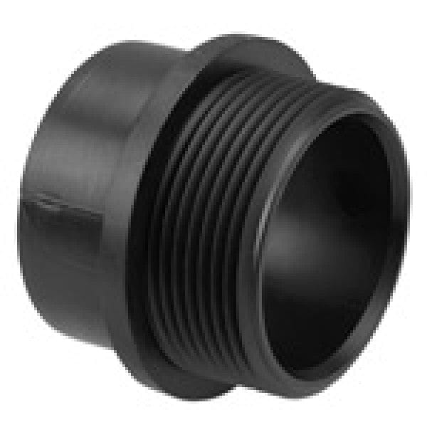 ABS Adapter - Spigot x MIPT - 1-1/2" x 1-1/4" - Fittings N' Valves