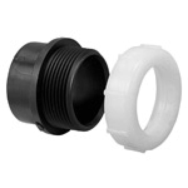 ABS Male Trap Adapter - Spigot x SJ - 1-1/4" - Fittings N' Valves