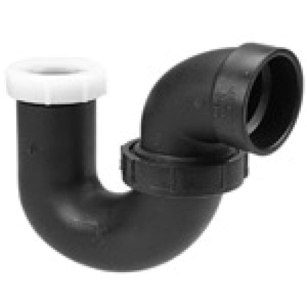 ABS P-Trap w/Union Joint - Hub x SJ - 1-1/2" x 1-1/4" - Fittings N' Valves