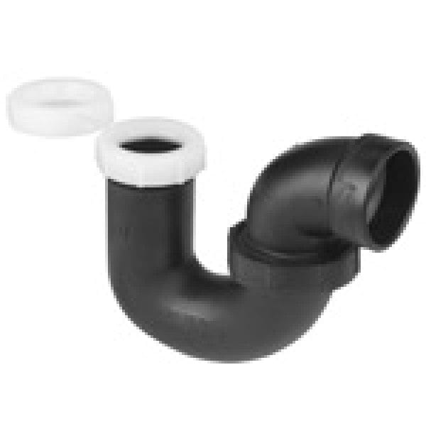 ABS P-Trap w/Union Joint (L.A. Pattern) - Hub x SJ - 1-1/2 or 1-1/2" x 1-1/4" - Fittings N' Valves