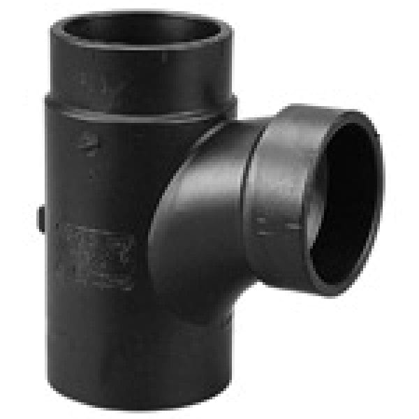 ABS Sanitary Street Tee - Spigot x Hub x Hub - 2" - Fittings N' Valves
