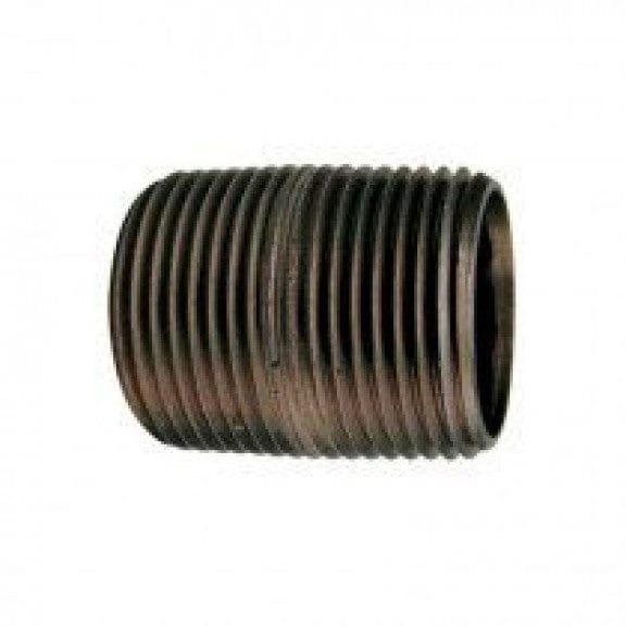 3" x 2" Black Butt Nipple - Fittings N' Valves