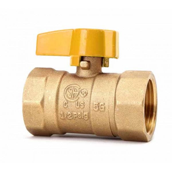 Brass Gas Ball Valve FPT x FPT - 3/8" - Fittings N' Valves