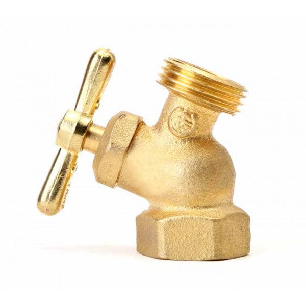 Brass No-Kink Hose Bibb FPT - 1/2" - Fittings N' Valves