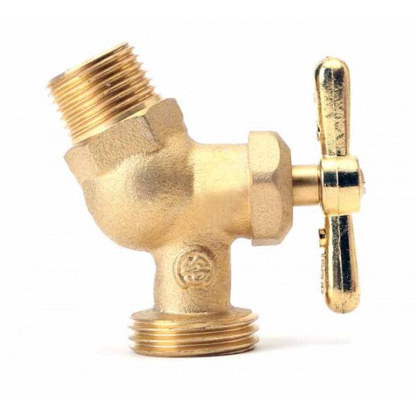 Brass No-Kink Hose Bibb MPT - 3/4" - Fittings N' Valves