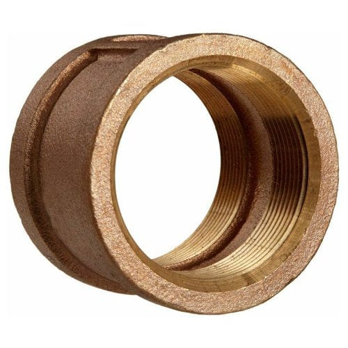 2" Brass Coupling (Lead Free) - Fittings N' Valves