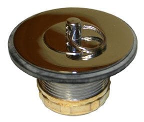 Prier 1 1/2" Brass Sinkwaste with Plug; Chrome Plated Finish