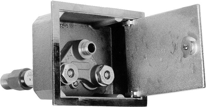 Prier Polished Brass Box, Deep for C-754 Heavy Commercial Mixing Hydrant