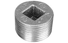 1" Black Malleable Countersunk Plugs