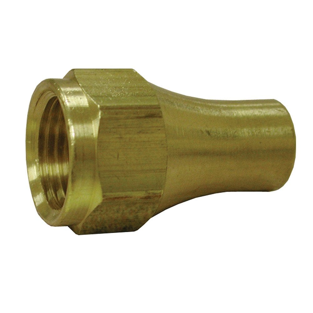 3/8-inch Brass Long Flare Nut - Fittings N' Valves
