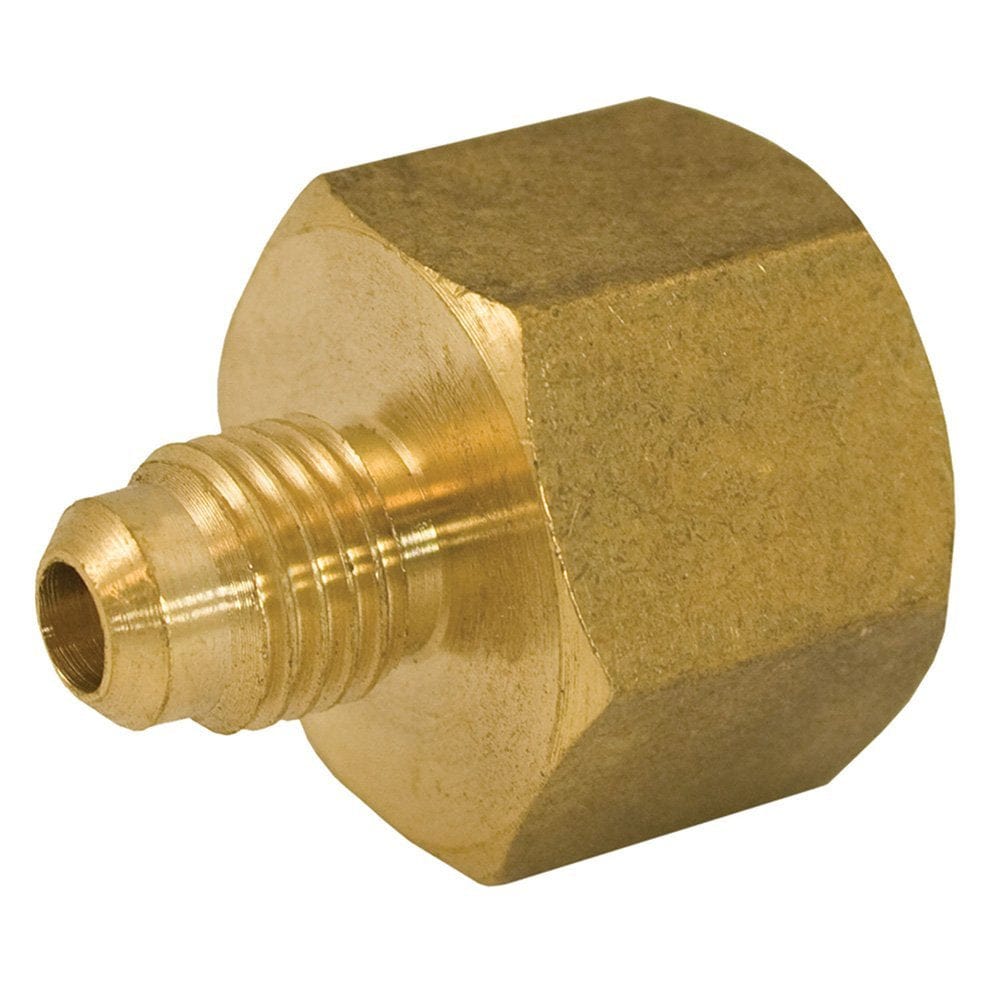 5/8-inch x 1/2-inch Brass Flare x Female Coupling