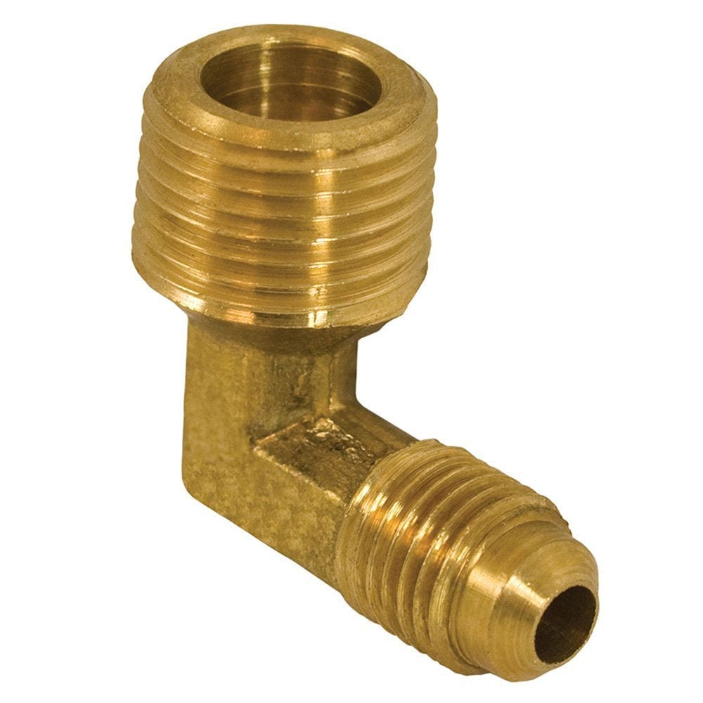 5/16-inch x 1/4-inch 90-degree Brass Flare x Male Elbow