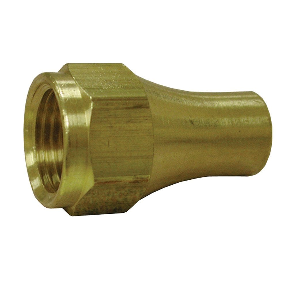 1/2-inch Brass Long Flare Nut - Fittings N' Valves
