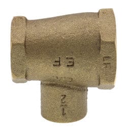 3/4" x 3/4" x 1/2" C x C x F Cast Brass Tee (Lead Free)