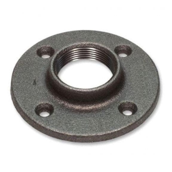 2-1/2" Black Iron Floor Flange