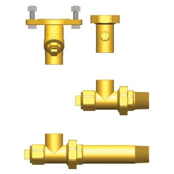 1" MIP Hydro-Core Nb Component Kit: Floor Standing/Side Mount 1 - Fittings N' Valves