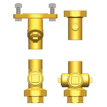 1" FIP Hydro-Core Nb Component Kit: Floor Standing/Top Mount 1 - Fittings N' Valves