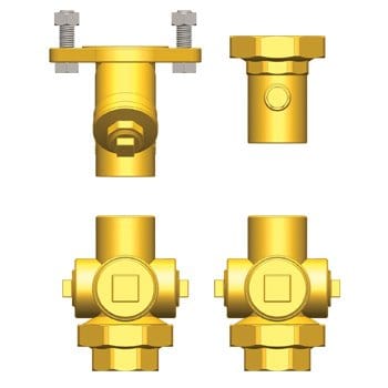 1" FIP x Hydro-Core Nb Cmpnt Kit: Floor Standing/Top Mount 2R - Fittings N' Valves