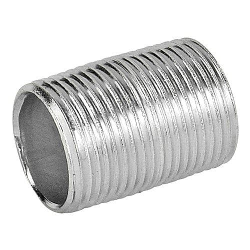 1/8" x Close Galvanized Steel Nipple - Fittings N' Valves