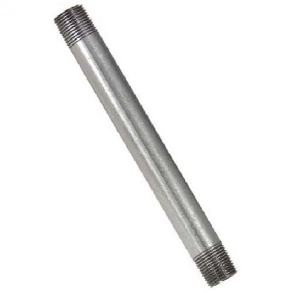 1-1/4" x 7" Galvanized Steel Nipple - Fittings N' Valves