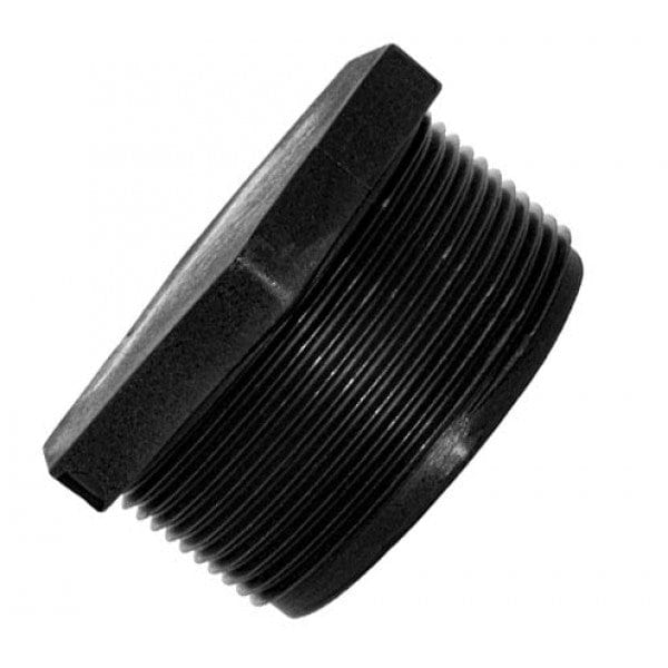 Heavy Duty Poly Plug - MPT - 1-1/2" - Fittings N' Valves