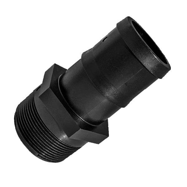 Heavy Duty Poly Straight Insert Adapter - MPT x Barb - 3/4" x 3/4" (50/Cs) - Fittings N' Valves