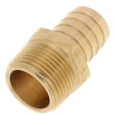 1" HOSE BARB x 1" MPT ADAPTER BRASS HOSE BARB FITTING - Fittings N' Valves