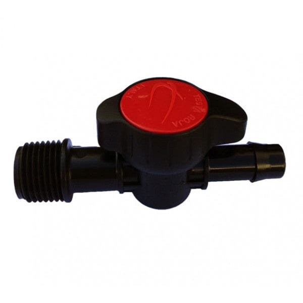 Irrigation Control Valve - Black - Barb x MPT - 1/2" (100/Cs) - Fittings N' Valves