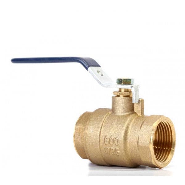 Brass Ball Valve FPT - Lead-Free - Full Port - 1/2" - Fittings N' Valves