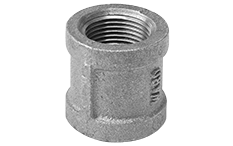 1-1/4" Black Malleable Iron Coupling