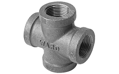 1-1/2" Black Malleable Iron Cross