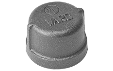 3/8"   Black Malleable Iron Cap
