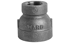 1" x 1/4" Black Malleable Iron Coupling