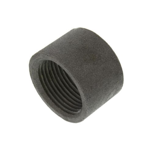 1-1/2" Black Merchant Half Coupling