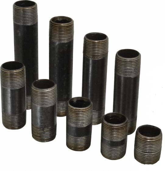 2" Black Pipe Nipple Set (Close to 6")