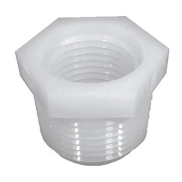 Nylon Reducer Bushing - MPT x FPT - 1/2" x 3/8" - Fittings N' Valves
