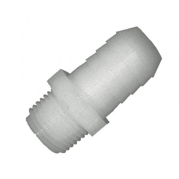 Nylon Straight Insert Adapter - MPT x Barb - 3/4" x 1" (100/Cs) - Fittings N' Valves
