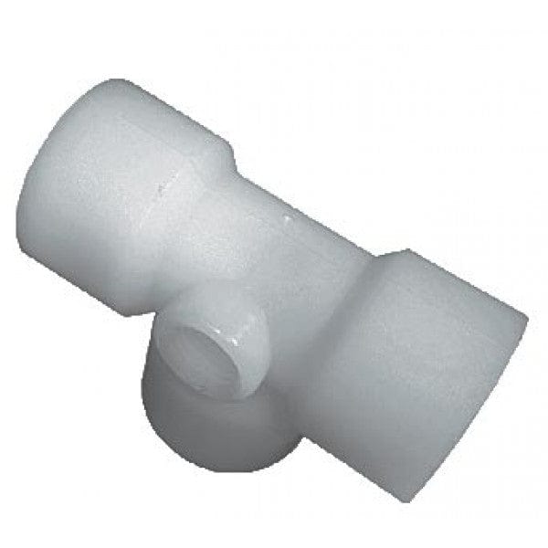 Nylon Tee with 1/4" Gauge Port - FPT x FPT - 1-1/4" (20/Cs) - Fittings N' Valves