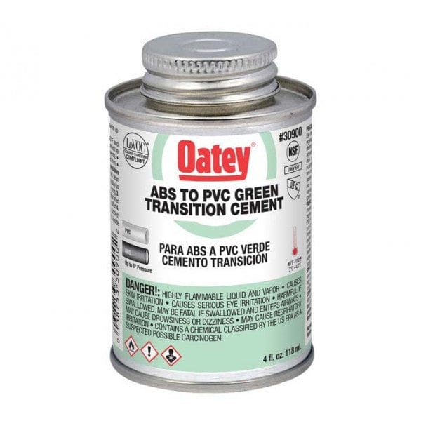 ABS to PVC - Transition Cement - Green - 1-Pint - Fittings N' Valves