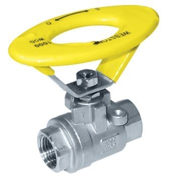 1" IPS Full Port 316 Stainless Steel 2-Piece Ball Valve