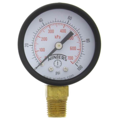 Winters PEM Series Economy Gauge 0-100 psi/kPa
