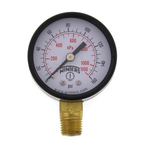 Winters PEM Series Economy Gauge 0-160 psi/kPa