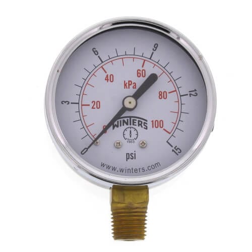 Winters PEM Series Economy Gauge 0-15 psi/kPa