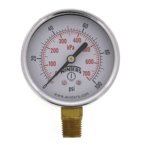 Winters PEM Series Economy Gauge 0-100 psi/kPa