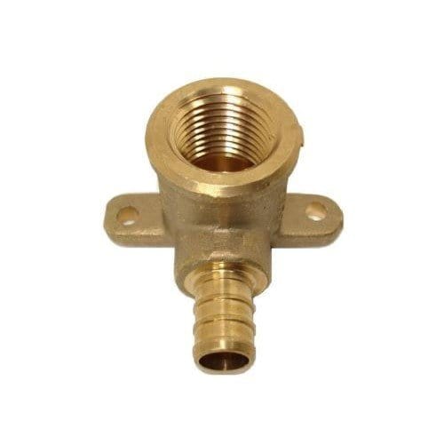3/4" PEX x 1/2" FPT Brass Drop Ear Elbow (Lead Free)