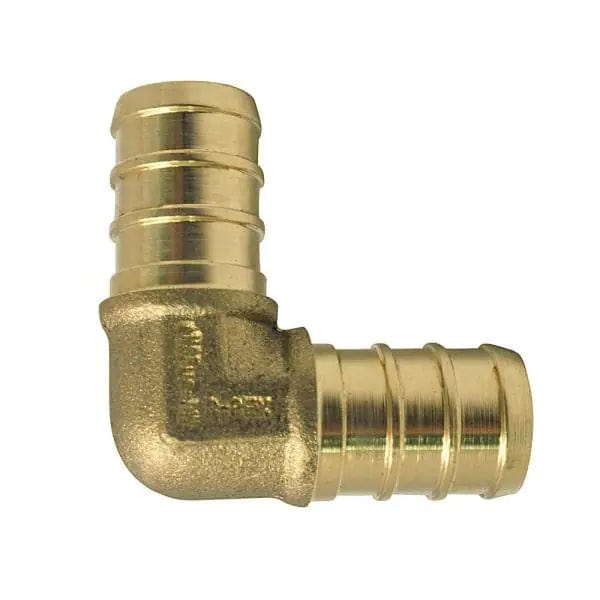3/8" PEX x 3/8" PEX Brass Elbow (Lead Free)