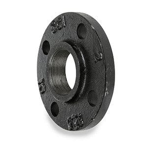 1-1/2" 125# Cast Iron Black Threaded Companion Pipe Flange - Fittings N' Valves
