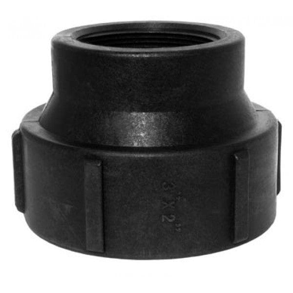 Poly Reducer Coupling - FPT x FPT - 2" x 1-1/2" - Fittings N' Valves