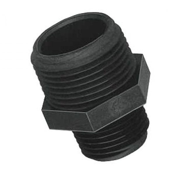 Poly Reducer Nipple - MPT x MPT - 1/2" x 1/4" - Fittings N' Valves
